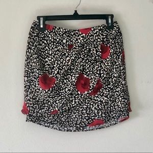 F21 Leopard & Roses 🌹 Layered Skirt
